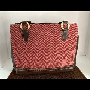 Tommy Hilfiger- Red/Brown Tote